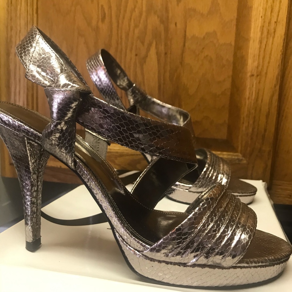 Pewter 4 inch Nine West heels